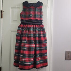 Jayne Copeland plaid holiday dress size 10 girls